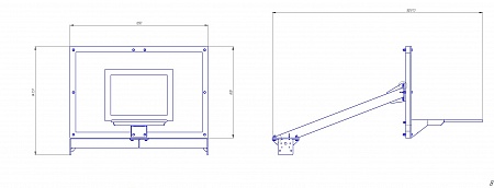 Basketball backboard